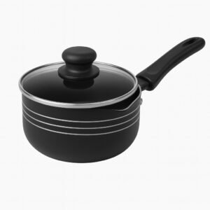 NestOra Non Stick Saucepan with Glass Lid