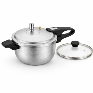 nestora 5l 2 in 1 aluminium pressure cooker / karahi